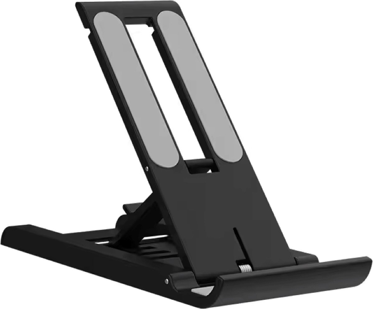 Telefoonhouder – Universeel-Tablethouder Standaard – Universeel-Bureauhouder – kleur zwart-telefoonhouder voor onder andere IPhone en Samsung