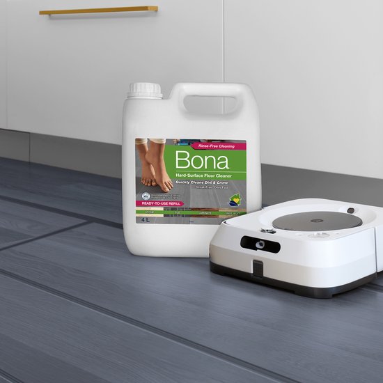 Bona Harde Vloer, Tegel en Laminaat Reiniger - 2 x 4 Liter Multipack - PVC Reiniger - Streeploos - Sneldrogend - Vloerreiniger Vloeistof (Ook Geschikt Voor Robotstofzuiger Met Dweilfunctie)