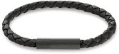 Calvin Klein CJ35100025 Heren Armband - Leren armband - Sieraad - Leer - Zwart - 7 mm breed - 19.5 cm lang