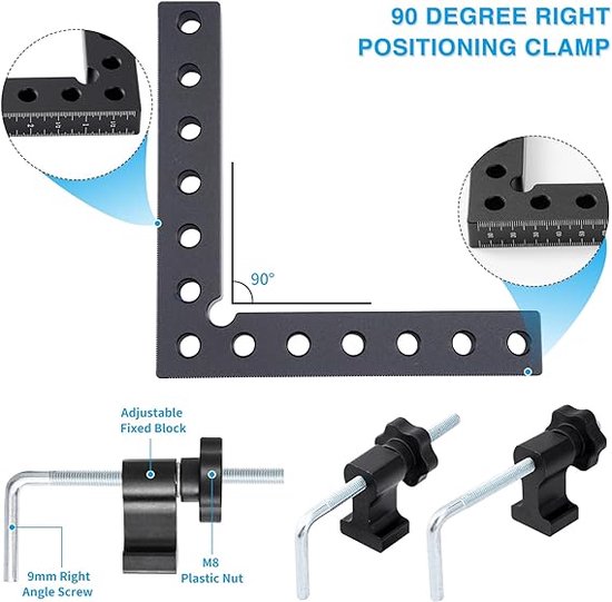 Multifunctionele 4 inch 90 graden haakse clip fotolijst hoekklem 100 mm verstekklemmen hoekhouder houtbewerking handgereedschap houtbewerking klemmen voor doe-het-zelf houtbewerking lassen