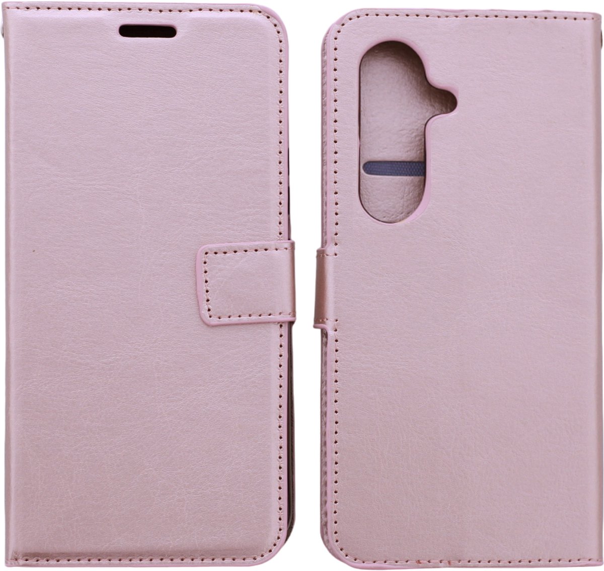 Bookcase Geschikt voor: Samsung Galaxy S21+ 5G - Rose Goud - portemonnee hoesje