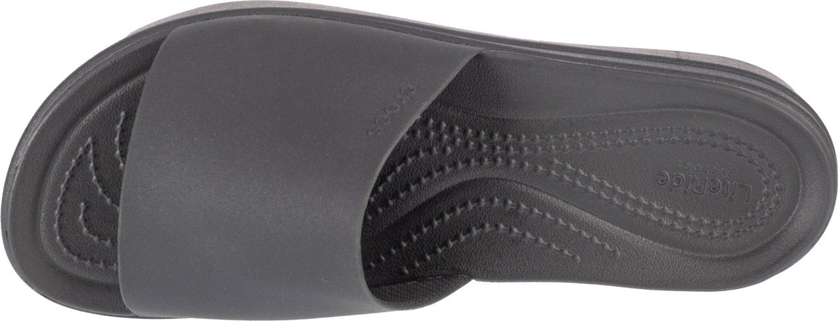 Crocs Brooklyn Platform Slide US W11 Zwart