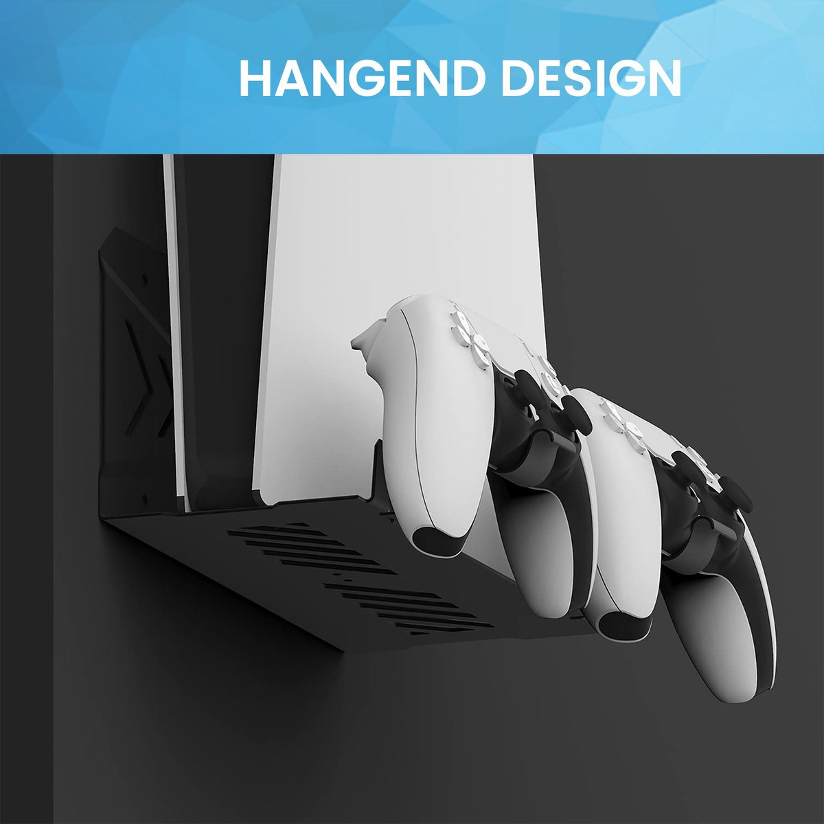 YONO Muurbeugel geschikt voor Playstation PS5 - Wall Mount - Houder DualSense Controller - Accessoires - Zwart – foto 5