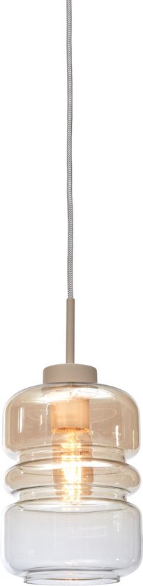 it's about RoMi Hanglamp Verona - Zand - 15x15x30cm - Modern - Hanglampen Eetkamer, Slaapkamer, Woonkamer