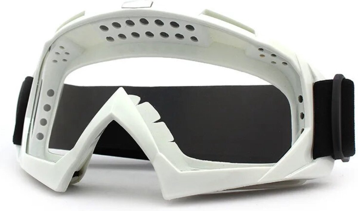 Actania Skibril - Ski Zonnebril - Dames - Heren - Wintersport - Winddicht - UV-Bescherming - Ski Gadgets - Wit/Transparant