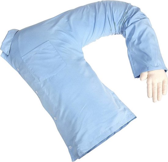 MikaMax Boyfriend Pillow - Knuffelkussen - Allergie-vrij - Verzwaarde Mannenarm - 54 x 50 cm - Grappig Cadeau