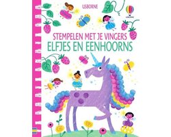 foto van Stempelen met je vingers 1 - Elfjes en eenhoorns
