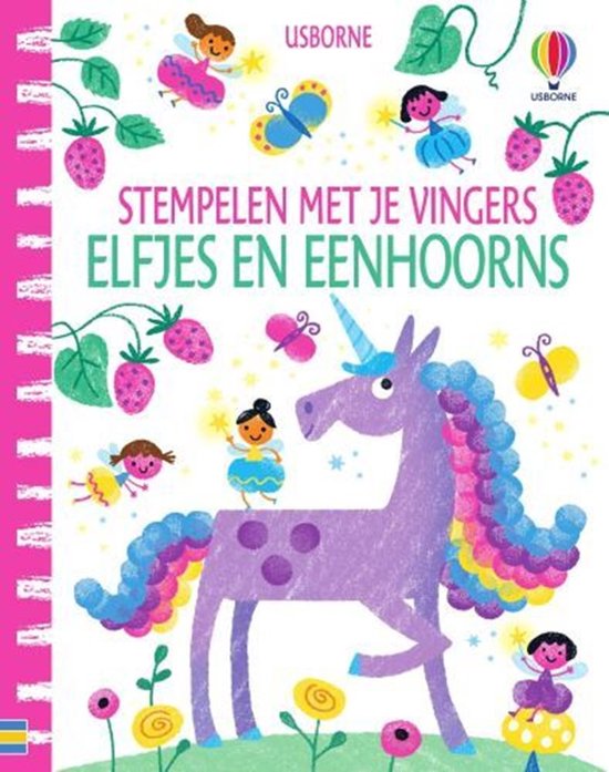 Stempelen met je vingers 1 - Elfjes en eenhoorns - cover