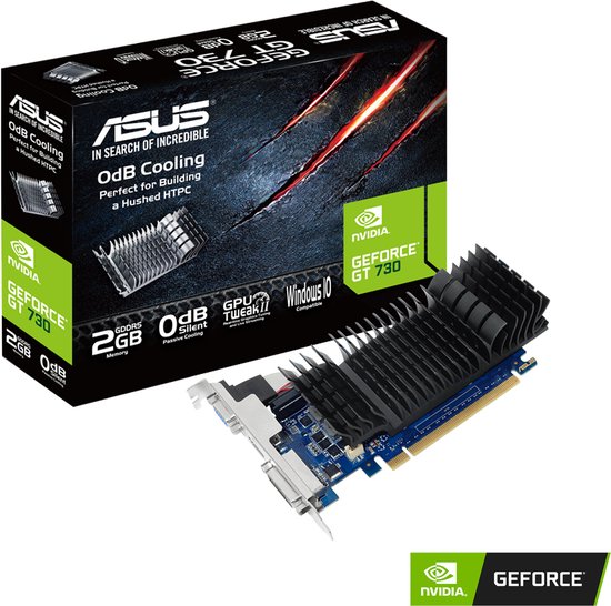 NVIDIA GeForce 730 2GB GDDR5 (PCIe 3.0) – DVI, HDMI 2.0, VGA