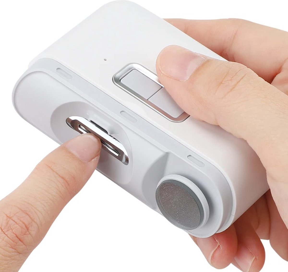 Goedkoopste 2 In 1 Elektrische Nagelknipper Snijder Met Led-Licht Automatische Nagelslijper Trimmer Voor Baby Volwassen Mini Manicure Gereedschap Nagelverzorging
