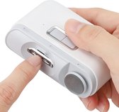 2 In 1 Elektrische Nagelknipper Snijder Met Led-Licht Automatische Nagelslijper Trimmer Voor Baby Volwassen Mini Manicure Gereedschap Nagelverzorging