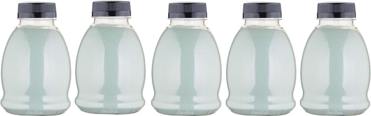 Goedkoopste Scrubzout Hammam Herbal - 375 gram - Fles met zwarte dop - Set van 5 stuks - Hydraterende Lichaamsscrub