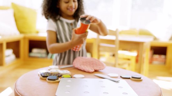 Melissa & Doug Houten set voor het snijden en bakken van koekjes (speeleten, materialen van hoge kwaliteit, 30 speelstukjes