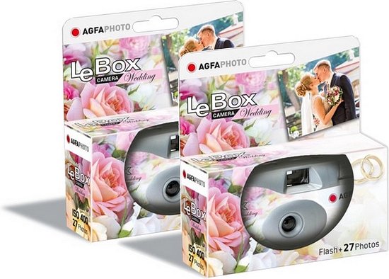 8 Appareils Photos Jetables Rose Rouge – 27 Photos Chacun, Pour Fêtes Et Mariages
