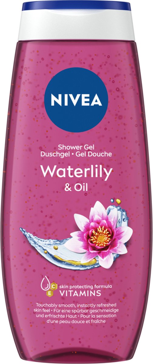 NIVEA Waterlily & Oil Douchegel – Shower Gel Met Vitamine C & E - Voordeelverpakking 6 x 250 ml op Prijzenvolger.com