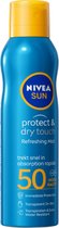 NIVEA SUN Protect & Dry Touch UV-Zonnebrand Spray - SPF50+ - Zonnespray - 200ml