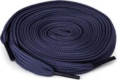 Ecorare® - Lacets bleu marine 120 cm - plats - lacets 120cm