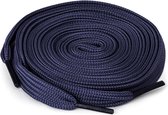 Ecorare - Blauwe schoenveters 120 cm - Plat - Veters met strakke uitstraling