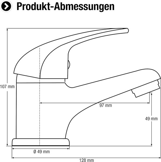 Cornat 3168 Derval Douche Thermostaatkraan Chroom 150mm