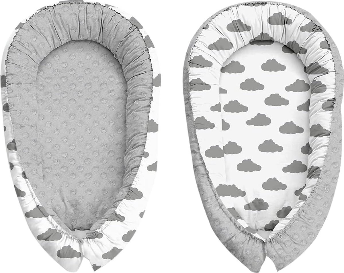 Baby Cocoon Bumper Reiswieg 100% katoen Anti-allergisch - babynestje \ Warm nest baby