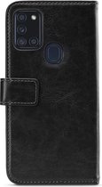 Mobilize Elite Gelly Wallet - Telefoonhoesje geschikt voor Samsung Galaxy A21s Hoesje Bookcase - Zwart