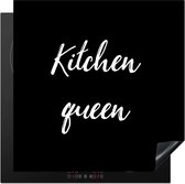 KitchenYeah® Inductie beschermer 58x59 cm - Quotes - Vrouwen - Keuken - Kitchen queen - Spreuken - Kookplaataccessoires - Afdekplaat voor kookplaat - Inductiebeschermer - Inductiemat - Inductieplaat mat