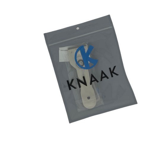 Knaak Kookplaat Krabber - Voor Keramische & Inductieplaten - RVS - Inclusief 5 Reservemesjes