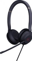 Yealink UH37 Dual Teams - Headset - op oor - met bekabeling - USB - ruisisolatie - zwart - gecertificeerd voor Microsoft Teams