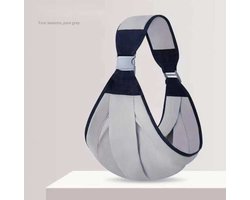 Product: Draagdoek - Draagzak - Grijs - Grote maat Draagdoek - Multifunctioneel - Ergonomisch - Baby - Dreumes - Wrap - Travel Size - tot 36 maanden, van het merk 