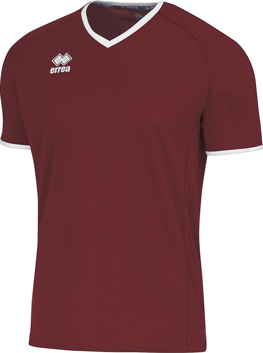 T-Shirt Errea Lennox Shirt Met Korte Mouwen Ad 03100 Bordeaux Wit - Sportswear - Volwassen