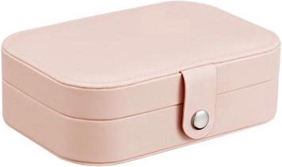 EHH BEAUTY - Roze SIeraden opbergdoos - Opbergbox sieraden - Reis case - jewelry box -Juwelen doosje