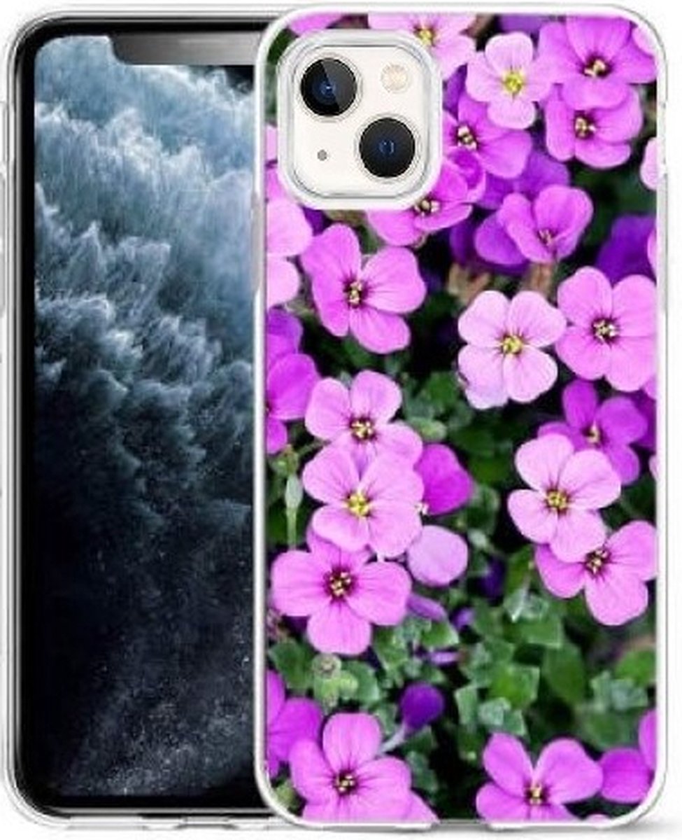 Cityhoesje-iPhone 14 Plus hoesje – Bloemen – Backcover