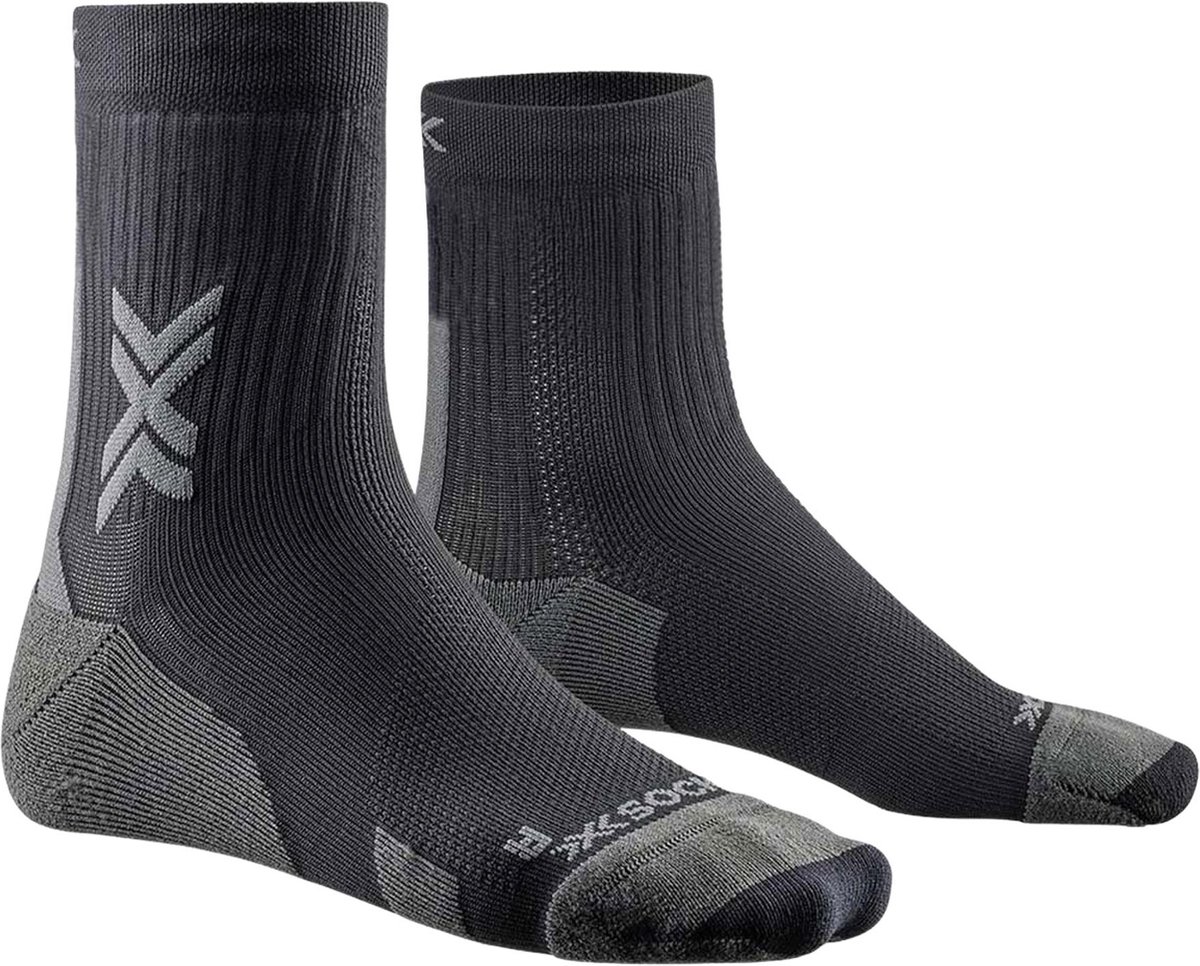 X-Socks Run Discover Crew Sokken Unisex Zwart