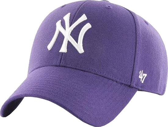 47 Brand MLB New York Yankees MVP Cap B-MVPSP17WBP- PP, Unisexe, Violet, Casquette, taille : Taille unique