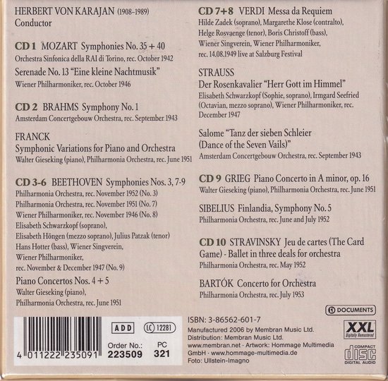 Maestro Vol. 1, Herbert Von Karajan | Muziek | bol