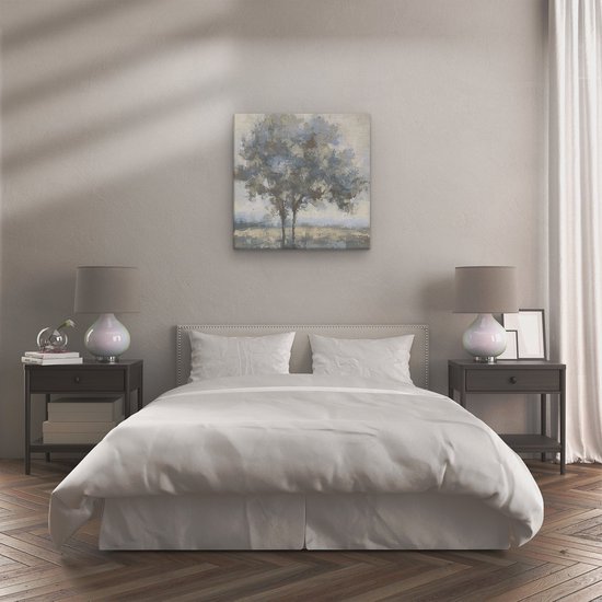 Tableau Artaza : Deux Arbres dans un champ – 90 x 90 cm – Groot – Photo sur toile – Impression sur toile