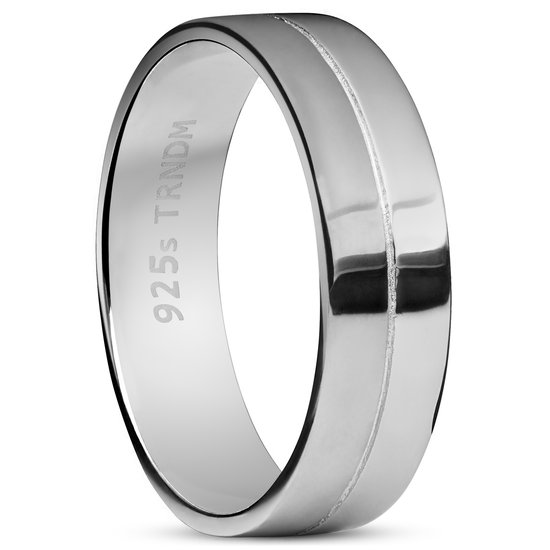 Adrian | Gegroefde 925 Sterling Zilveren Ring