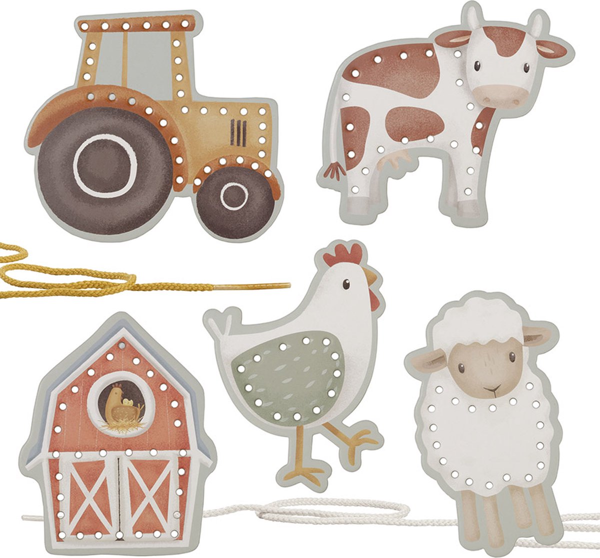 Little Dutch - Rijgkaarten - Little Farm — afbeelding 2