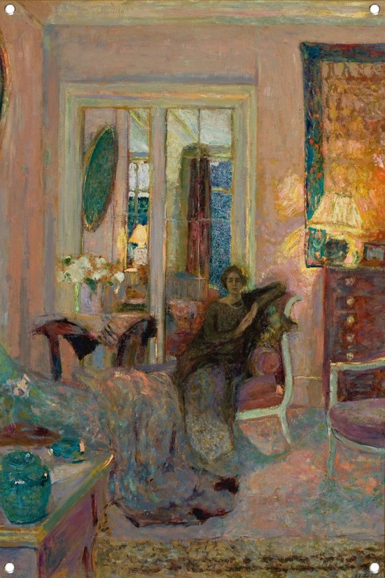 Prinses Bibesco - Édouard Vuillard posters - Interieur poster - Tuinposters Ruimte - Buiten - Tuinaccessoires - Tuindecoratie muurdecoratie tuinposter 100x150 cm