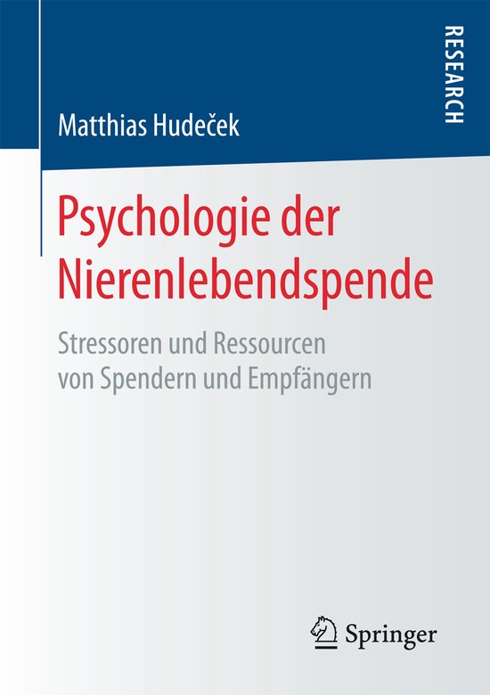 Psychologie Der Nierenlebendspende - cover