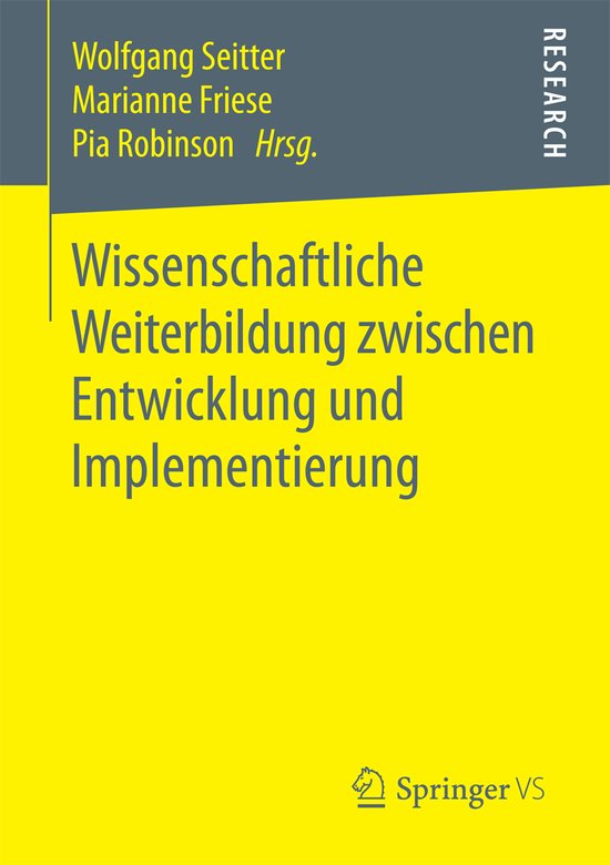 Wissenschaftliche Weiterbildung zwischen Entwicklung und Imp ... - cover