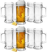 Glasmark Bierglazen - Bierpullen - 12x - 500 ml - glas - Oktoberfest