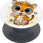 PopSockets PopGrip Basic - Telefoonbutton en Standaard (niet verwisselbaar) - Happy Cat