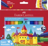 Faber-Castell viltstiften - Jumbo - set 12 stuks - super wasbaar - FC-154311