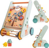 Looprekje Baby - Baby Walker - Loopwagen - Loopstoel - Baby Jumper Speelgoed - Blauw - Hout