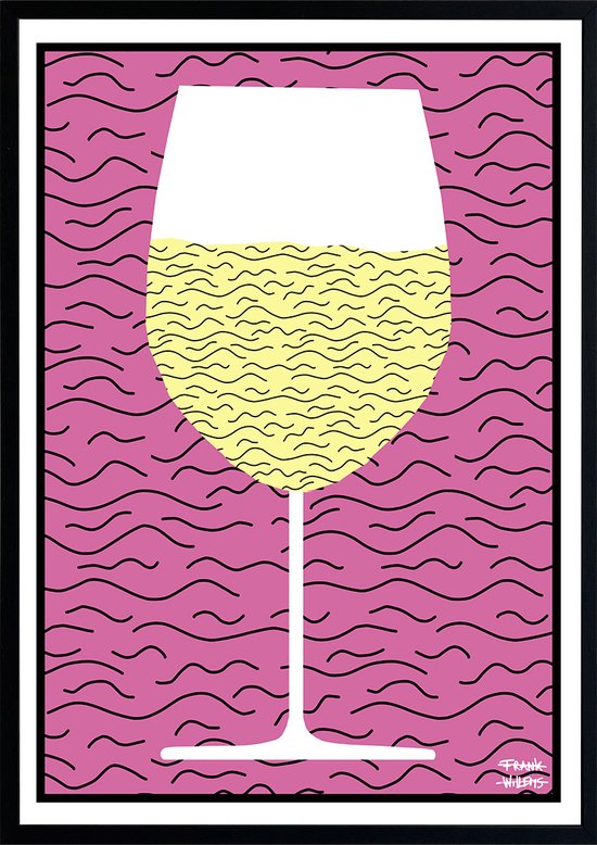 WHITE WINE - Poster A3 - Frank Willems