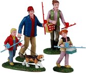 Lemax - Family Fishing Day - Set van 4