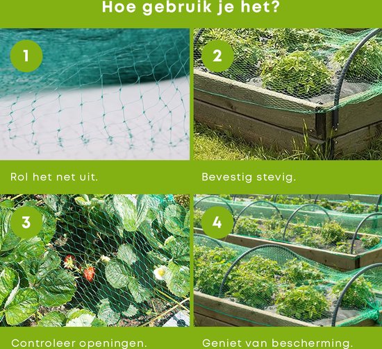 PestiNext Tuinnet - Vogelnet 4 x 5 meter - 4 x 5 meter