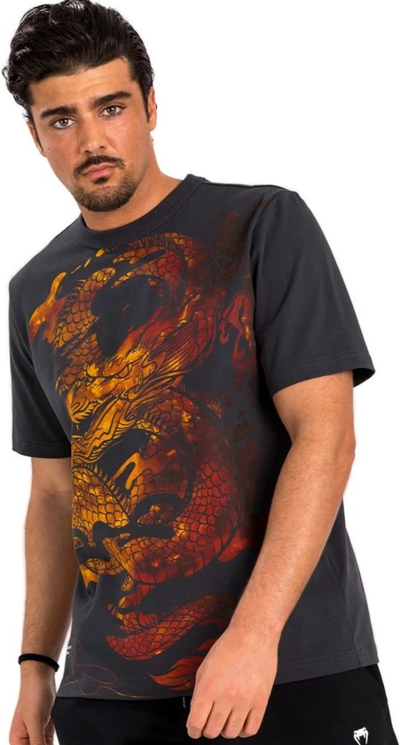 Venum Dragon's Flight T-shirt Katoen Volcano Rood maat L