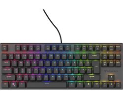 GAMING TOETSENBORD GENESIS THOR 303 TKL ZWART US LAYOUT RGB BACKLIGHT MECHANISCHE BRUINE SCHAKELAAR HOT SWAP NKG-2175